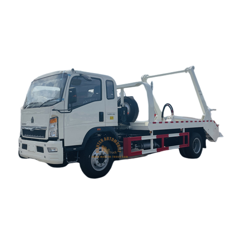 HOWO 4x2 5m³ Skip Loader Garbage Truck