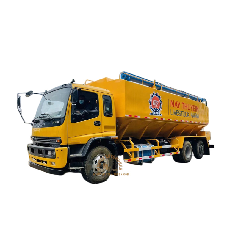 isuzu ftr 25cbm bulk feed truck