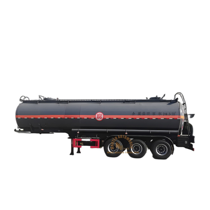 Hydrochloric Acid 28m³ Chemical Tank Trailer