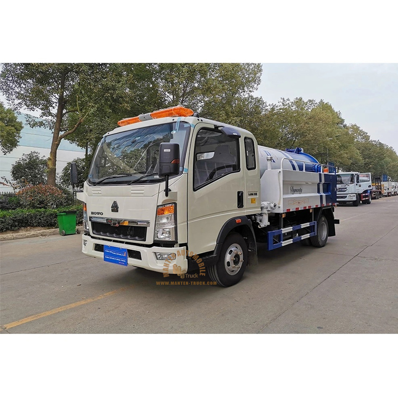 flatbed pressure washing truck