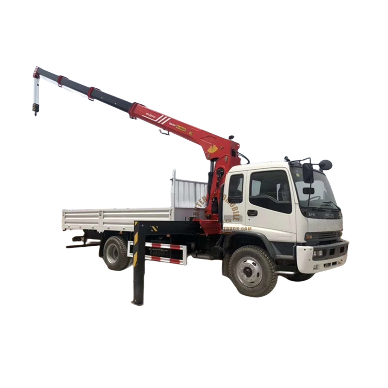 8tons ISUZU 4x2 Ftr Lorry Mounted Crane Truck