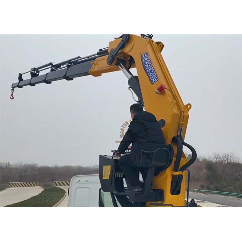 The Truck Mounted Crane Can Be Operated From Left To Right