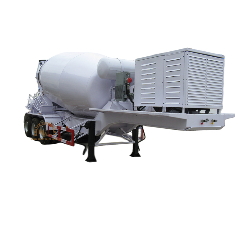 3-axles Concrete Mixer Trailer