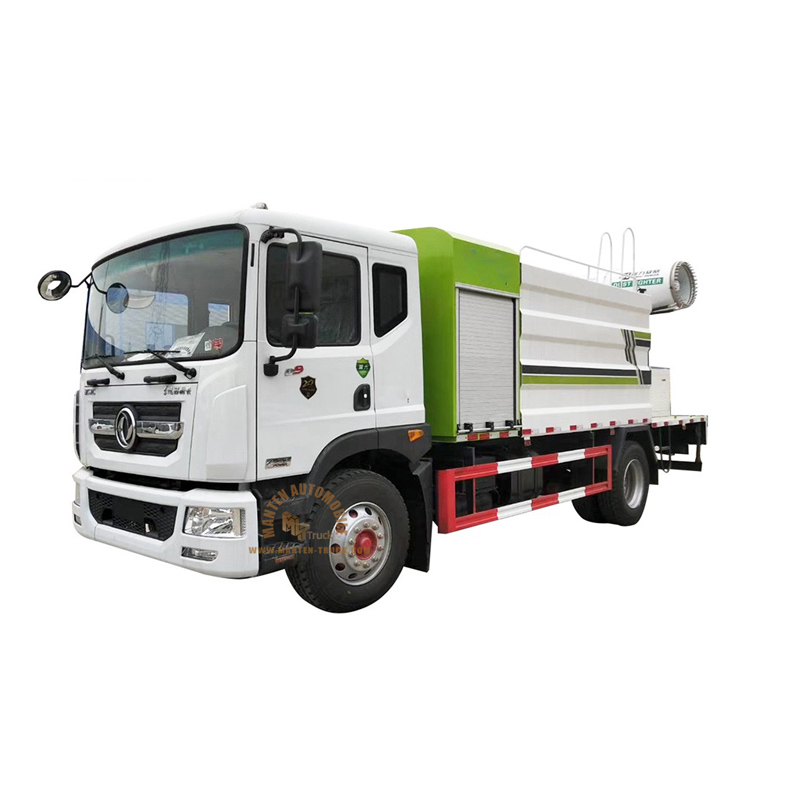 Dongfeng 4x2 190 Hp 10 Tons Dust Suppression Truck With Rear Machine System