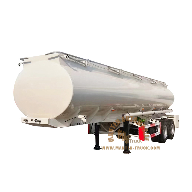 2axle 38000liter Carbon Steel Fuel Tank Trailer