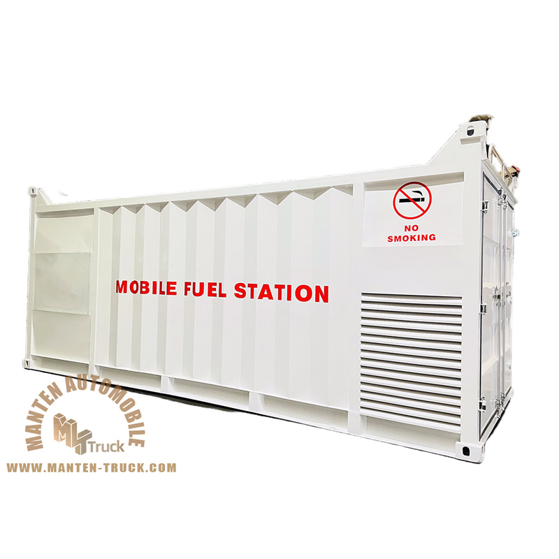 20,000 Liters Single Compartment Petrol Fuel Skid Station