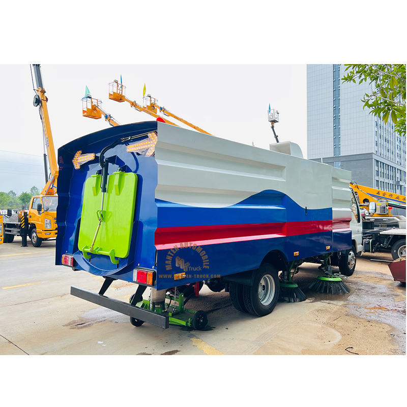 pressure washing tractor trailers