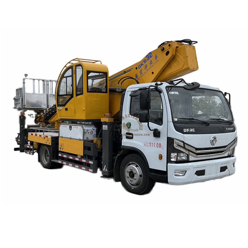 26m dongfeng 4x2 telescopic boom overhead working truck