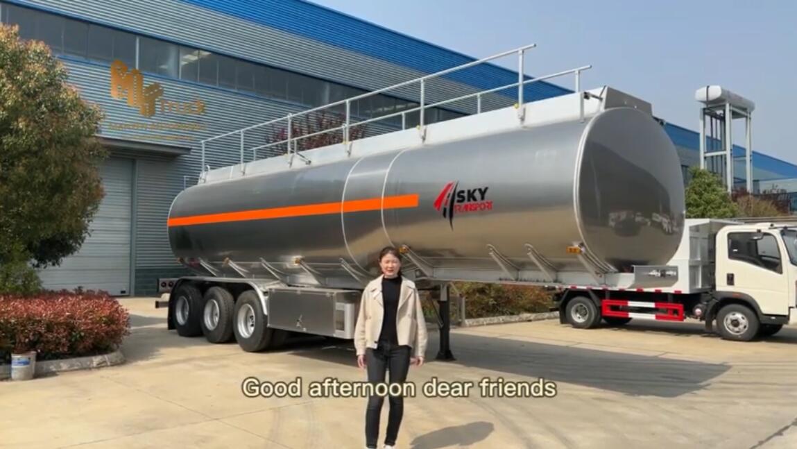 Aluminum Alloy Fuel Tank Trailer