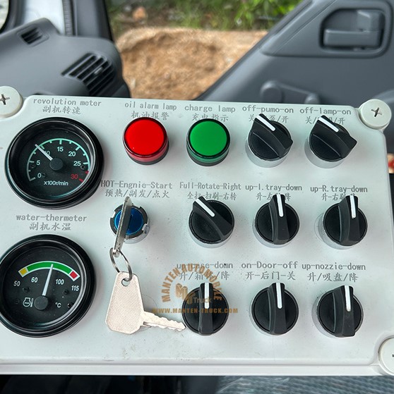 Cabin Control Panel And System For Sweeper Truck