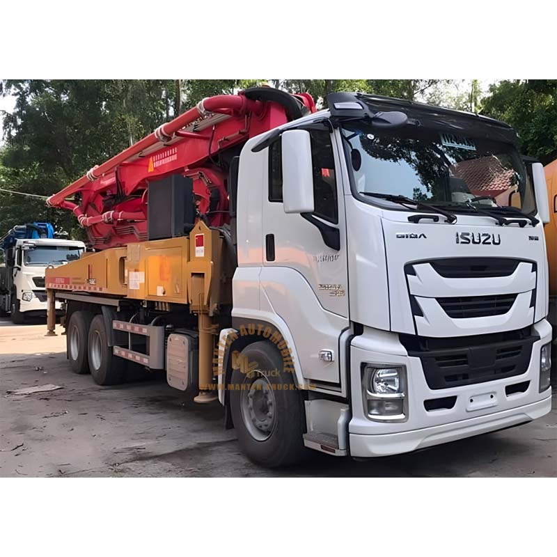 isuzu 6x4 52m concrete pump truck