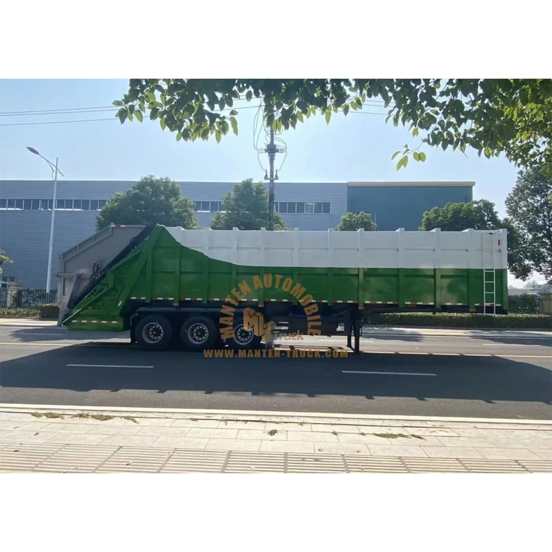 3 axles 40Ton Compression Garbage Container Trailer