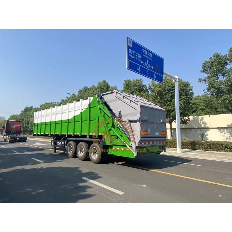 3 axles 40Ton Compression Garbage Container Trailer