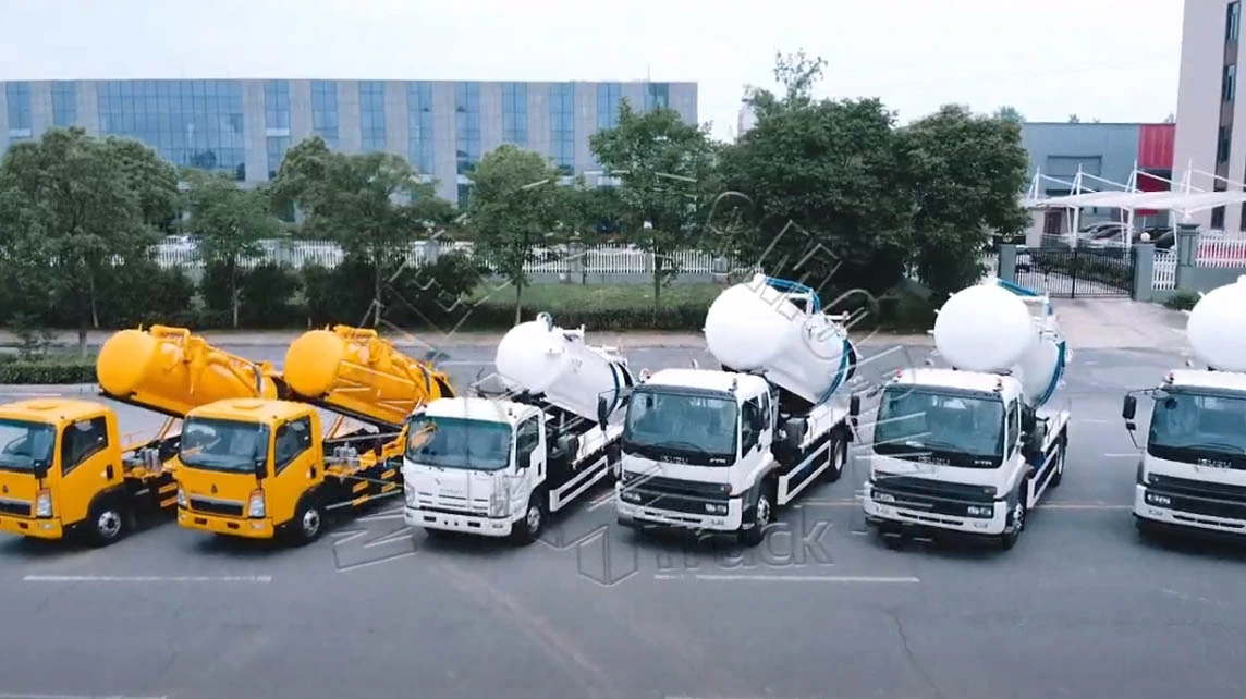 ISUZU and HOWO 5m3 10m3 vacuum trucks for Southeast Asia MANTEN