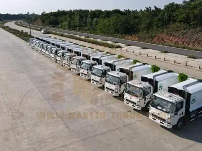 Bulk Compression Garbage Trucks Exported to Kyrgyzstan