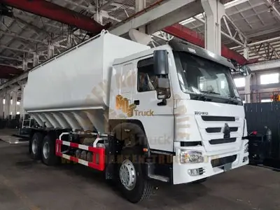 Record the production of Bulk feed tank truck for exporting project