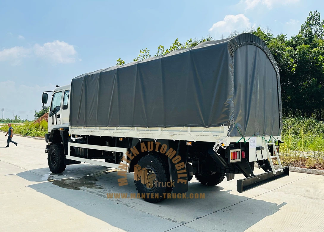 4x4 300hp isuzu personnel carrier truck left rear