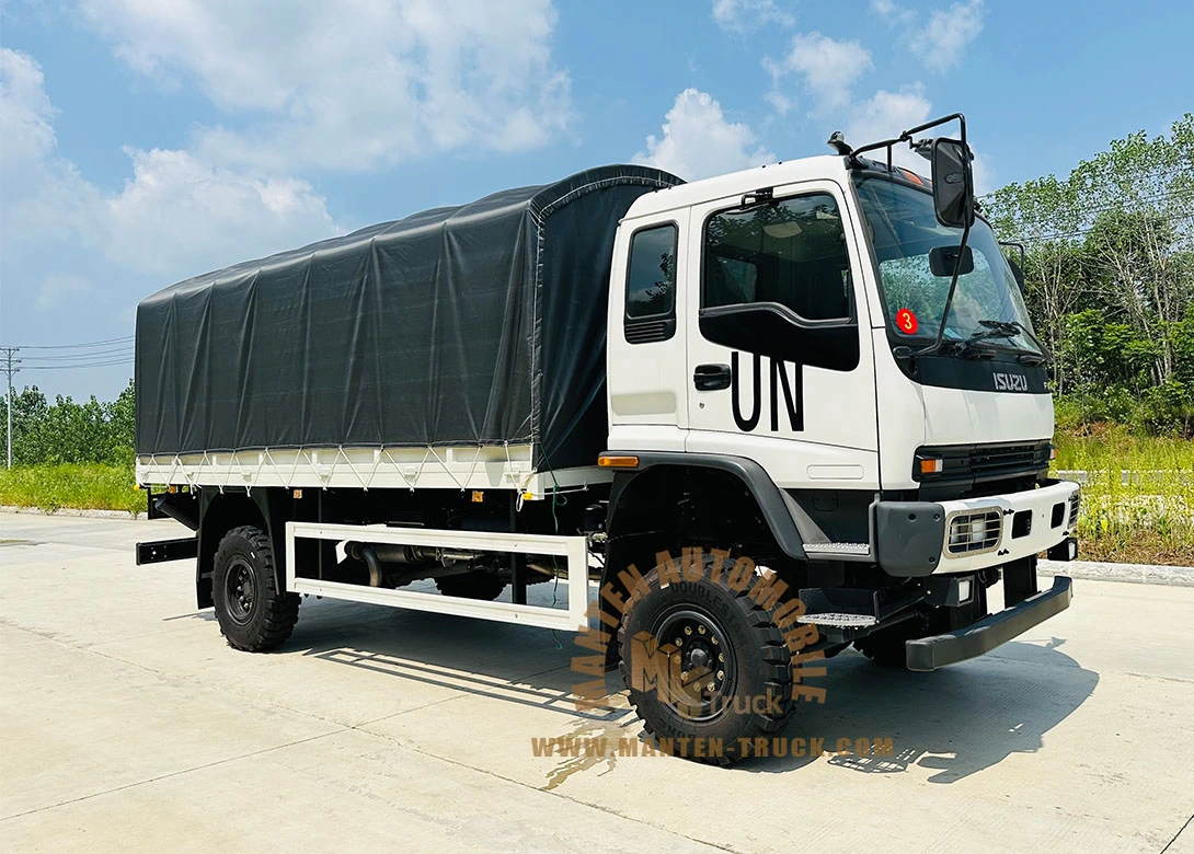 4x4 300hp isuzu personnel carrier truck right front