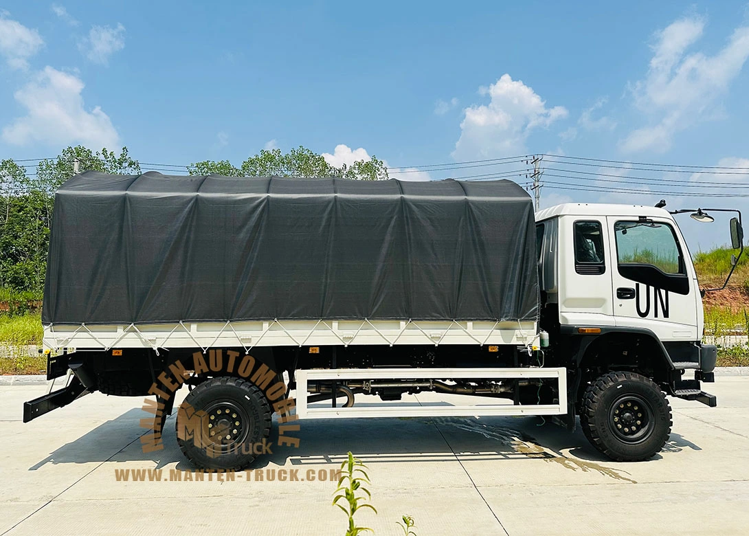 4x4 300hp isuzu personnel carrier truck side