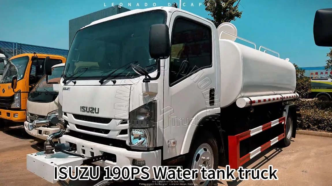 RHD ISUZU 5000L water tanker truck