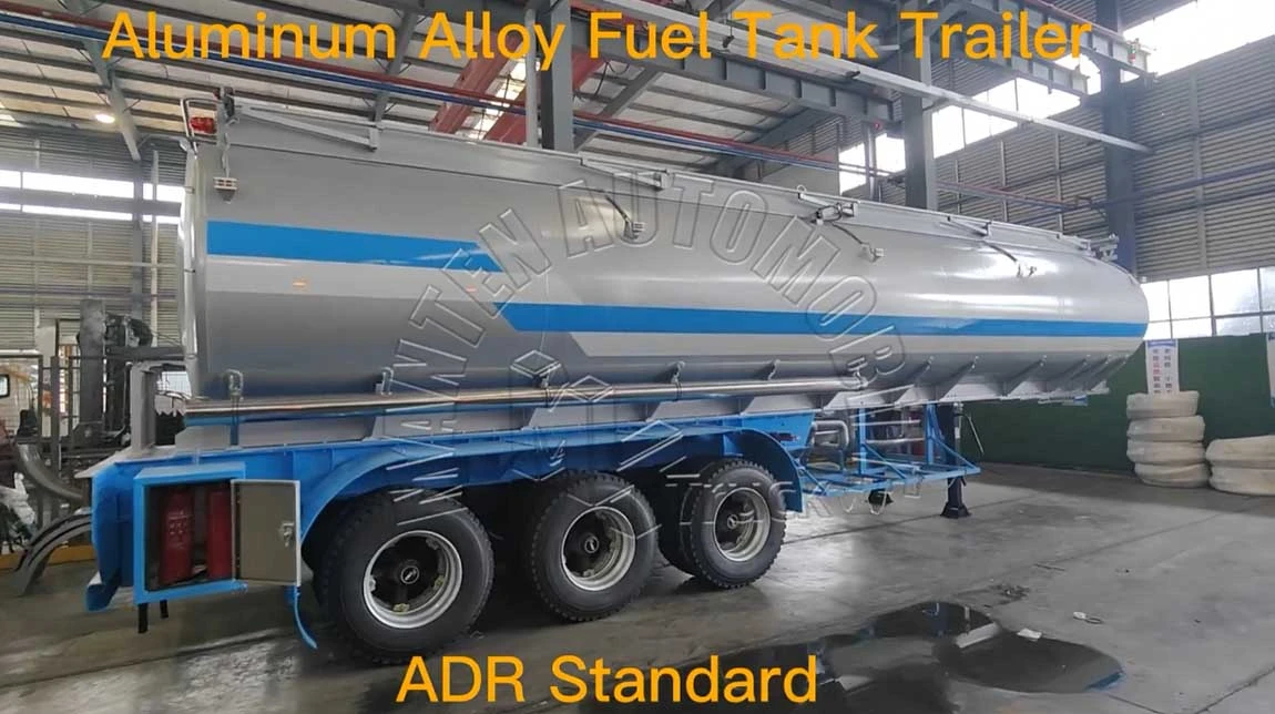 Australia Aluminum Alloy Fuel Tank Road Trailer ADR Standard